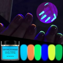Горячее предложение, брендовые акриловые порошки, блестящая пигментная Пыль для украшения ногтей, 10 мл, флуоресцентный неоновый блеск для ногтей, порошок, Гель-лак