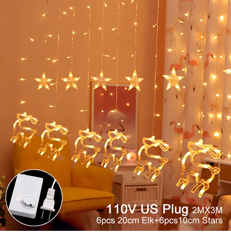 String LED Light Christmas Ornament Merry Christmas Decorations For Home Cristmas Navidad Natal Noel New Year Decor - Цвет: led light 4