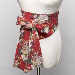 Японское кимоно женские платья аксессуары красивые бабочки принты юката пояса одежда для косплея Винтажный стиль