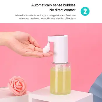 

150/350ml Foam Liquid Dispenser Automatic Soap Dispenser Sensor Touchless Hand Washer Soap Dispenser for Bathroom Kitchen