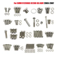 Kit de tornillos de carenado para motocicleta, Clips de sujeción, tuercas, para BMW R1200GS R 1200 GS R1200 GS ADV Adventure 2003 2004 - 2007