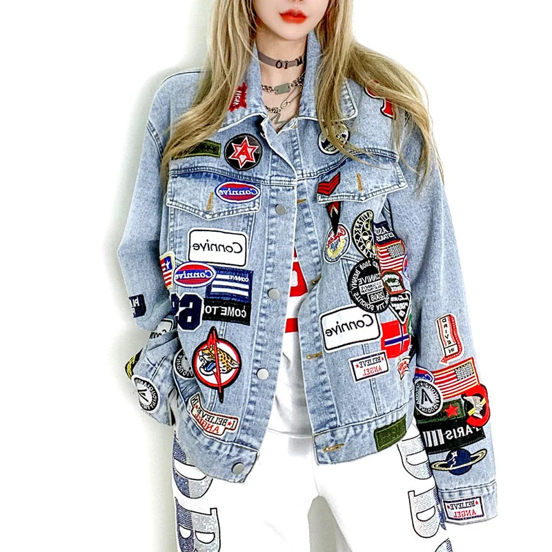 Fashion Denim jacket women Labels 