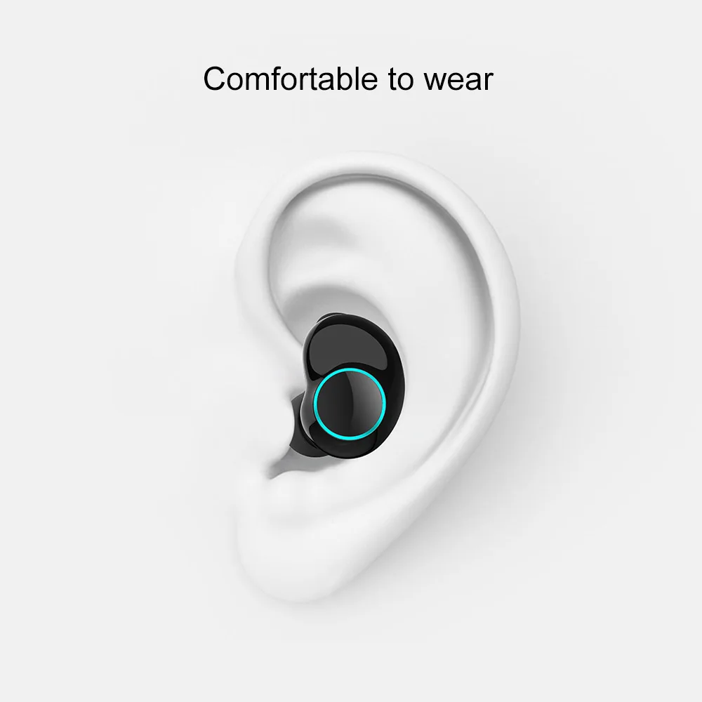 T3 TWS Headphones Touch-controlled Bluetooth 5.0 Wireless Stereo Earphones Sports Earbuds with Mic Charging Box IPX5 Waterproof