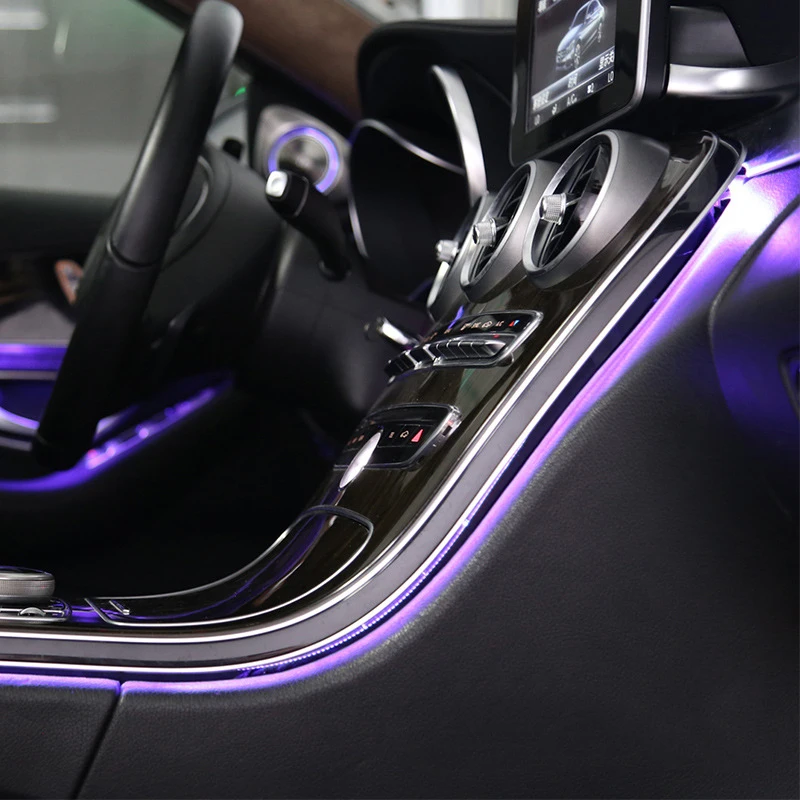 système d'éclairage automatique atmosphère de système d'éclairage led  voiture à l'intérieur de la lumière ambiante pour mercedes-benz w205  lumières/w253/w213