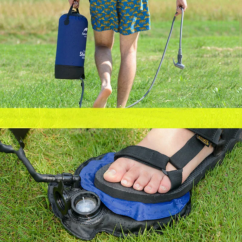 

Bathing Camping shower bag Sack Pouch Washing Set Car 11L Accessories Pack Outdoor Foot pump