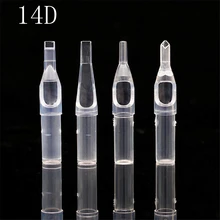 PEPAX 100 шт Ассорти Размер татуировки наконечники трубы 14D наконечники для иглы татуировки круглые алмазные плоские/Magnum стерилизованные наконечники ручки поставка