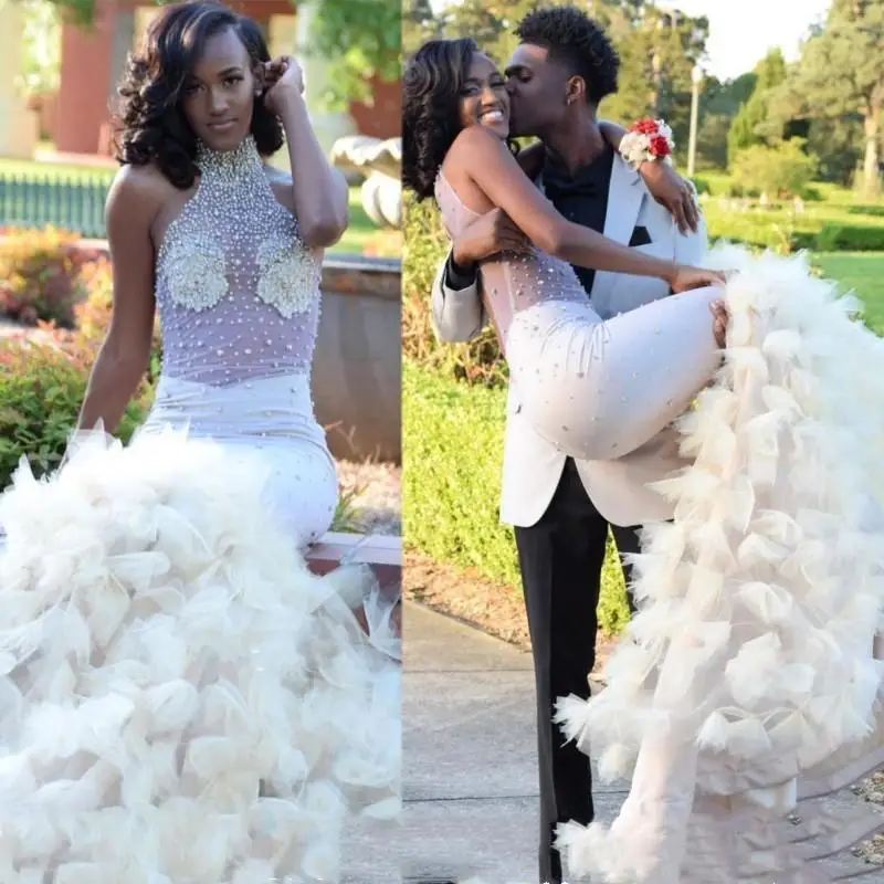 

Красивое свадебное платье с длинным рукавом и юбкой-годе, Кружевная аппликация с круглым вырезом, многоярусная юбка в африканском стиле, нигерийское свадебное платье для сада