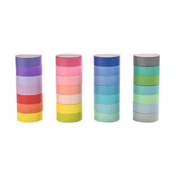 Bande adhésive créative, 28 couleurs, longueur 5M, 7 pièces, fournitures scolaires et de bureau pour étudiants, papeterie multicolore 