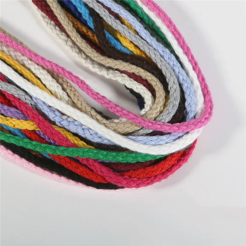 19 цветов, 6 мм, 5 ярдов, полиэфирная хлопковая веревка, декоративная витая веревка для ручной работы
