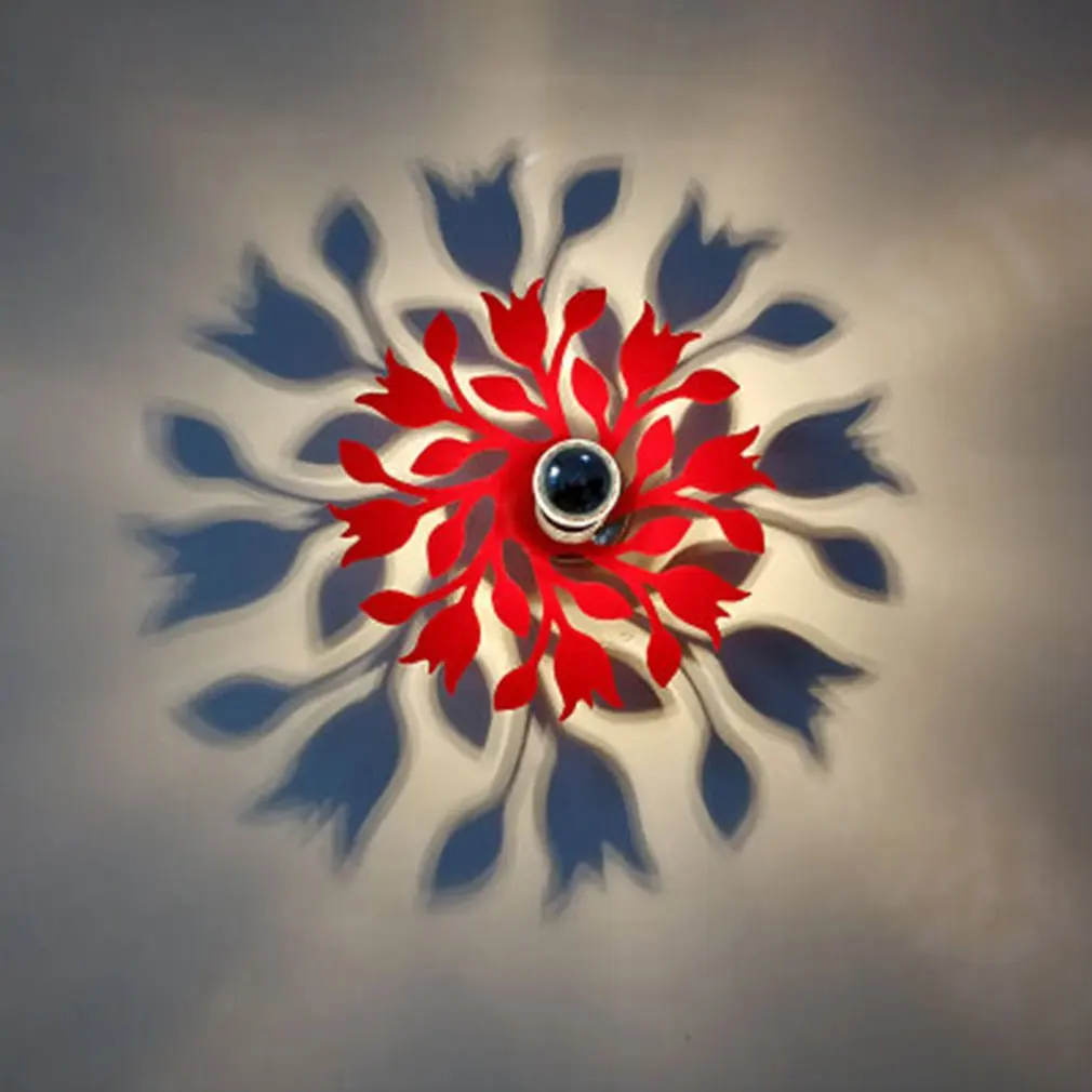 

Modern Design Flower Shadow Lamp Ceiling Light for Bedrooom Living Room Hotel Bedside Light Wall Decoration Art Light