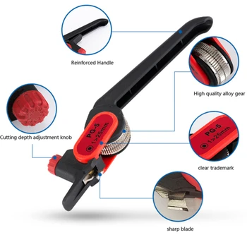 

Cable Wire Stripper Cutter Crimping Stripping Multi-functional Automatic Plier Knife Tool Metalworking 1pc