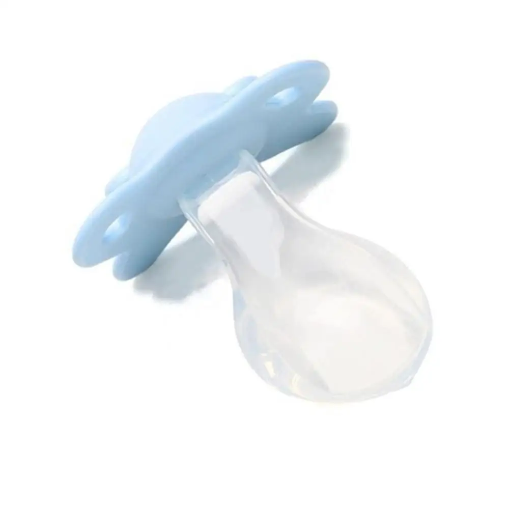 Соска для взрослых с широким отверстием в форме бабочки, силиконовая соска для принадлежности для взрослых - Цвет: Синий