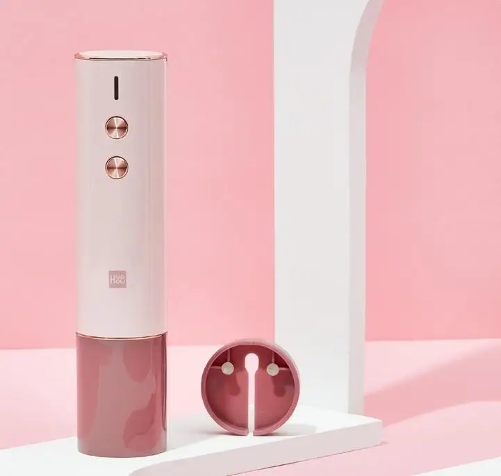 2020 Original Huohou Automatic Colorful Red Wine Bottle Opener Electric Corkscrew Foil Cutter Cork Out Tool 6S Open 500MAh Batte (3)