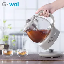 220V чайник из экоматериалов тонкое Стекло Чай водной сепарации Чай автоматический Электрический чайник циркуляционного нагрева Чай с фильтром 1L