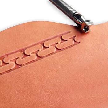 

New High Quality Leather Carving Beat Stick Precision Steel Leather Craft Engraving Printing Tools Border Pattern Various Styles