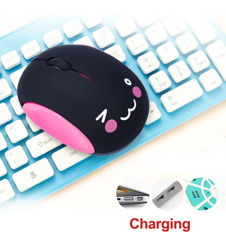 Wireless Mouse Silent USB Mouse Computer Mause Recharge for HP Lenovo Asus Mac Windows 8/10 Notebook Laptop Mouse USB Receiver