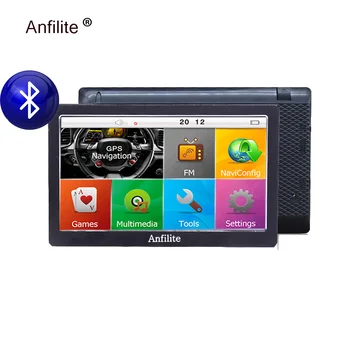 

Anfilite 7 inch Car GPS Navigation Bluetooth 8GB/256MB with Rear view Camera FM MP3 MP4 800MHZ global Maps navigator 2018 Europe