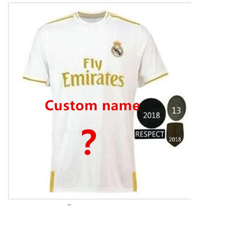 20 прибытие Real Madrides Футбольная Футболка домашняя Hazard ASENSIO ISCO MARCELO BALE real Madrides 19 20 футбольная рубашка S-2XL - Цвет: shirt