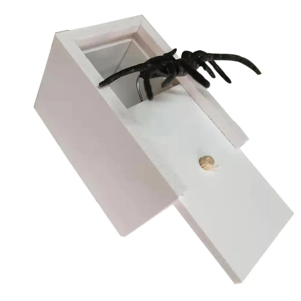 Новинка шалость пугать паук Коробка деревянный день апреля дурака сюрприз