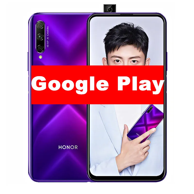 Мобильный телефон Honor 9X Pro выдвижная камера 48 МП Kirin 810 IPS 6 59 дюйма 2340X1080 8 Гб ОЗУ 256