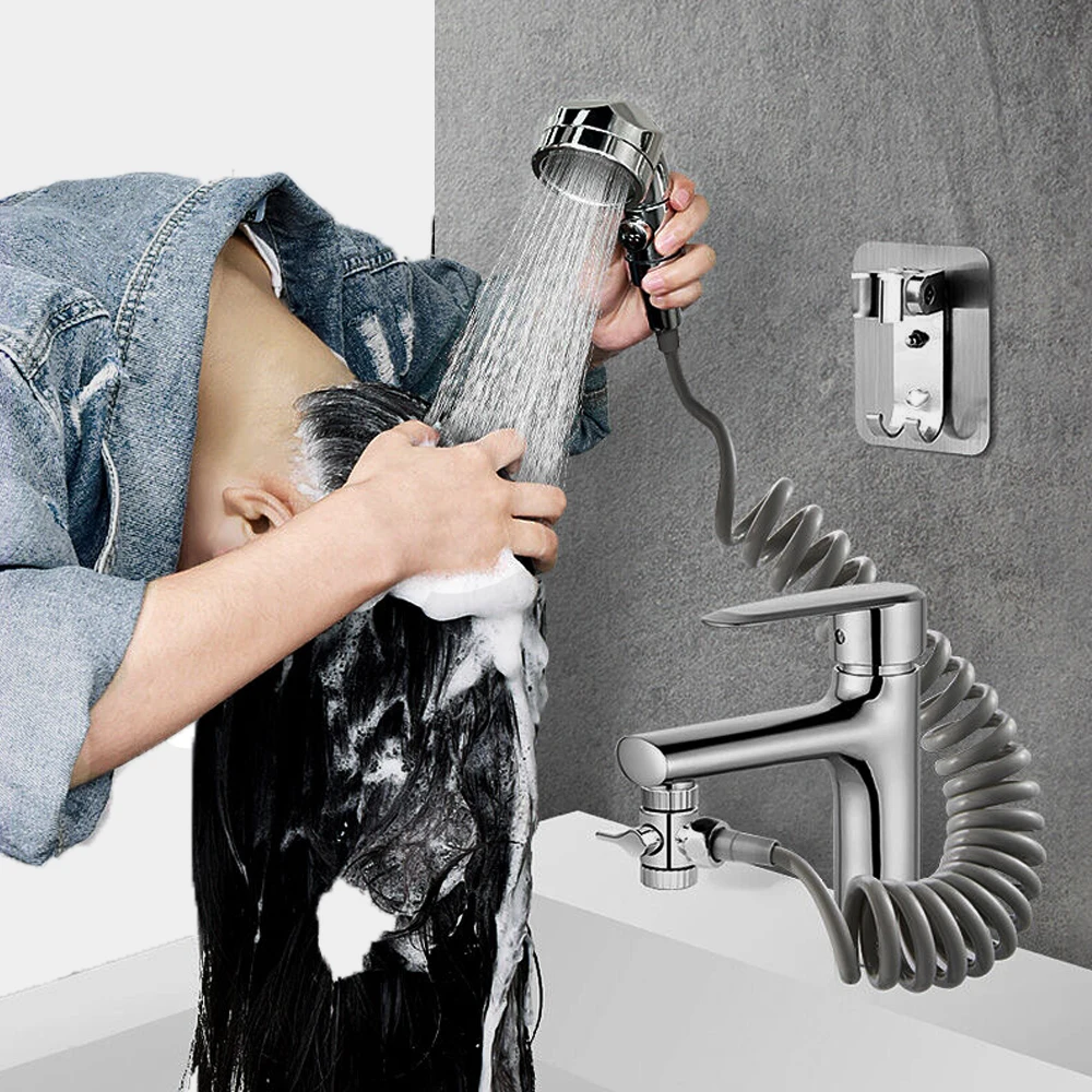 TAP-FILTER Spray-Gun Hose Faucet-Holder Basin Wash-Hair External Shower Bathroom Kitchen
