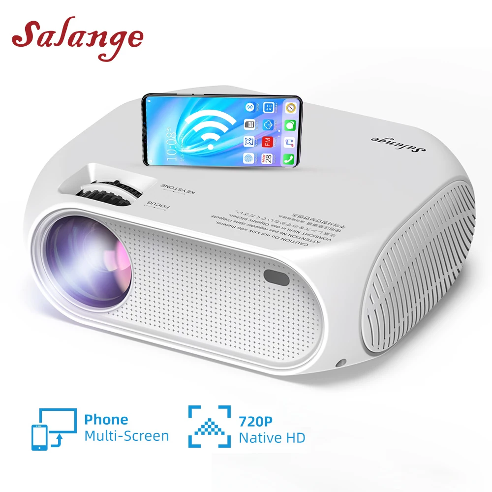 Portable Projector Video-Beamer Salange P58 Outdoor Home Theatre Full-Hd 1080P Led 