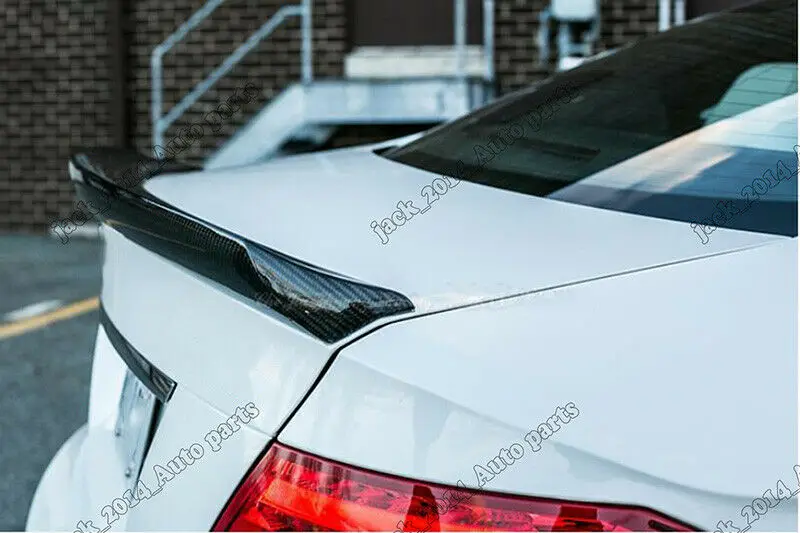 Настоящий корпус из углеродного волокна спойлер 2 двери подходит для Mercedes Benz W204 C250 C300 C63