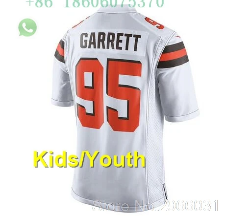 А+++ качественная детская одежда Myles Garrett 95 Denzel Ward 21 Jarvis Landry 80 Baker Mayfield 6 jersey Cleveland - Цвет: for kids youth