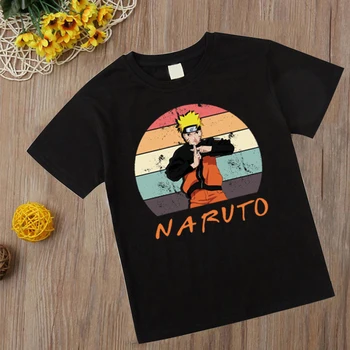 

2020 Fashion Naruto T Shirt Anime Japan Boys T Shirt Girls Kids Children Tops Clothing Short Sleeves Summer Clothes Print Shirts