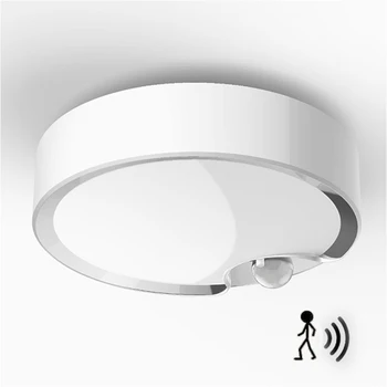 

Motion Sensor Ceiling Light 80led Battery Operated Ultra Bright Indoor Daylight Light for Stairway Hallway Basement Warehouse