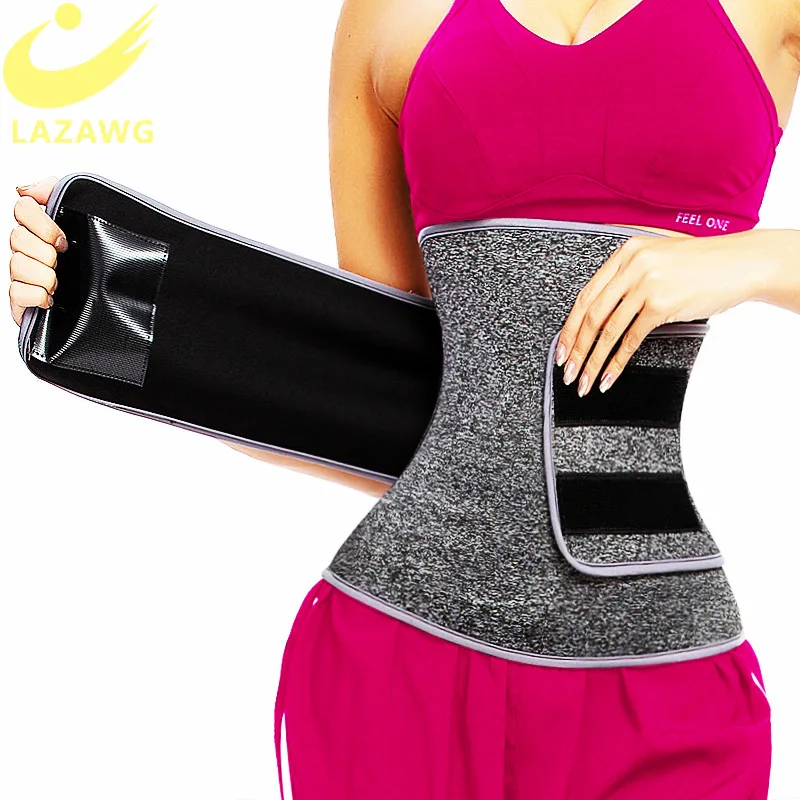 

LAZAWG Waist Trainer Belt Waist Cincher Trimmer Slimming Body Shaper Sport Girdle Back Support Elastic Compression Cincher Belt