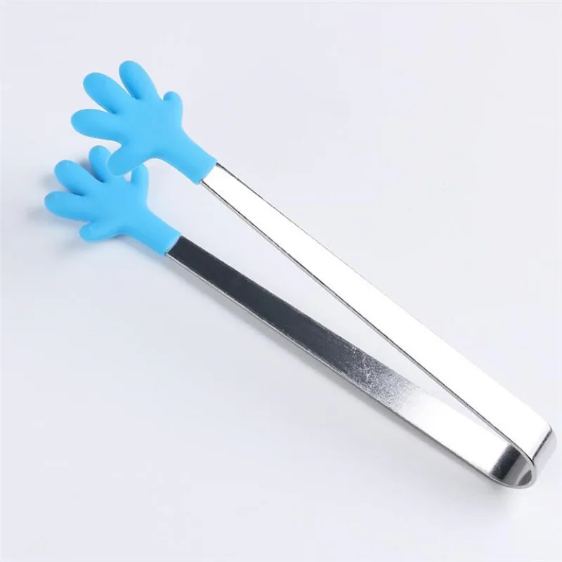 Food Tongs With Anti Slip Silicone Gloves