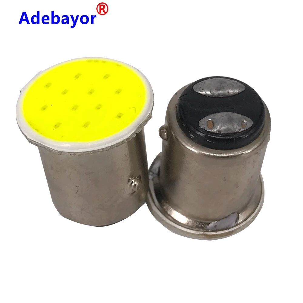 Светодиодный стоп сигнал BAY15D COB 12 SMD 1 шт. P21W автомобильный для парковки задним