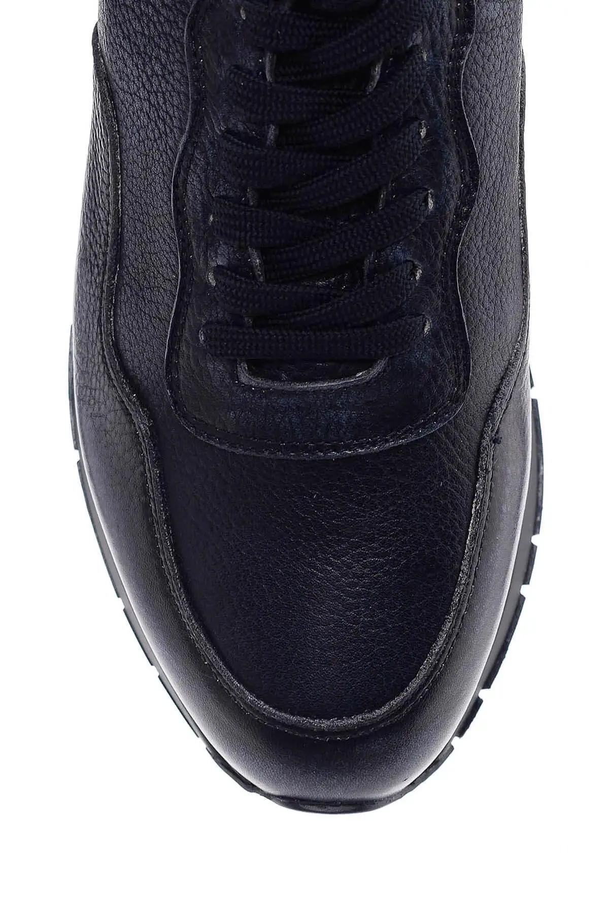 Derimod Genuine Leather Navy Blue Men 'S Sneaker