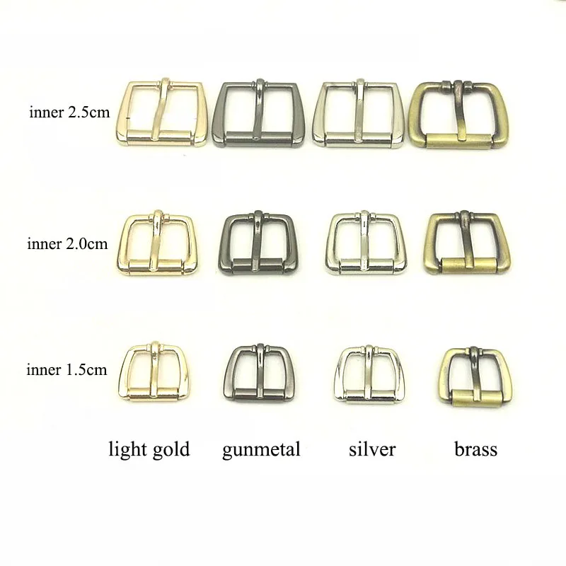30pcs 15/20/25mm Square D Ring Diecast Pin Buckles DIY Leather Belt Strap Adjustable Roller Buckle Hardware Supplies Accessory