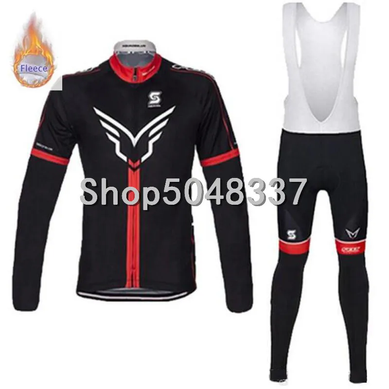 Ropa ciclismo Войлок Зимняя Теплая Флисовая одежда для велоспорта Мужская Джерси костюм для прогулок верховой езды на велосипеде MTB Одежда комбинезон комплект - Цвет: 3
