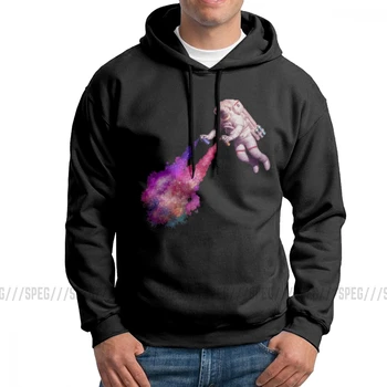 

Shooting Stars The Astronaut Artist Men Hooded Sweatshirt Crazy Purified Cotton Hoodie Summer Style Hoodie Shirt