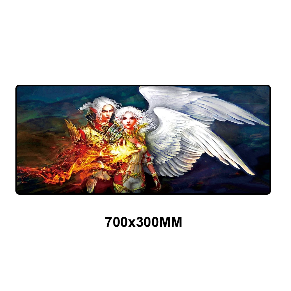 TT2-001 Lineage 2 коврик для мыши xl игровой коврик для мыши геймер большая клавиатура HD аксессуары для ПК ноутбук офисный коврик для мыши резиновый игровой коврик 70X30 см - Цвет: TT2-001