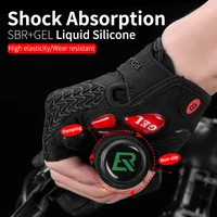 ROCKBROS Cycling Gloves Summer GEL Half Finger Shockproof Breathable Men Women MTB Road Bike Equipment Bicycle Accessories 2