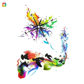 

BeautyBigBang DIY Waterproof Colorful Animals Watercolor Painting Body Art Tattoos Sticker