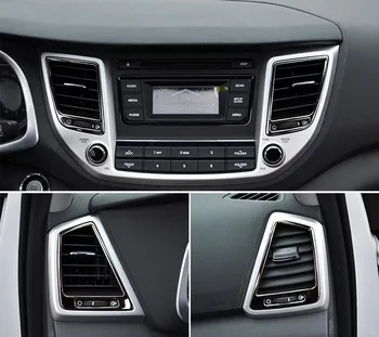 

Chrome ABS Air Conditioning Outlet Cover trim air conditioner outlet Cover For Hyundai Tucson 2016