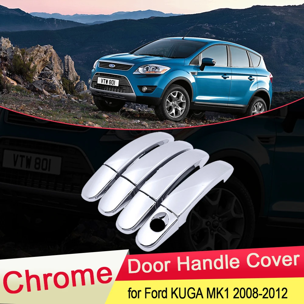 Роскошная хромированная накладка на дверную ручку для Ford KUGA MK1 2008 2009 2010 2011 2012