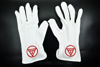 

Masonic Gloves Mason Freedom Customized Made Embroidery N4