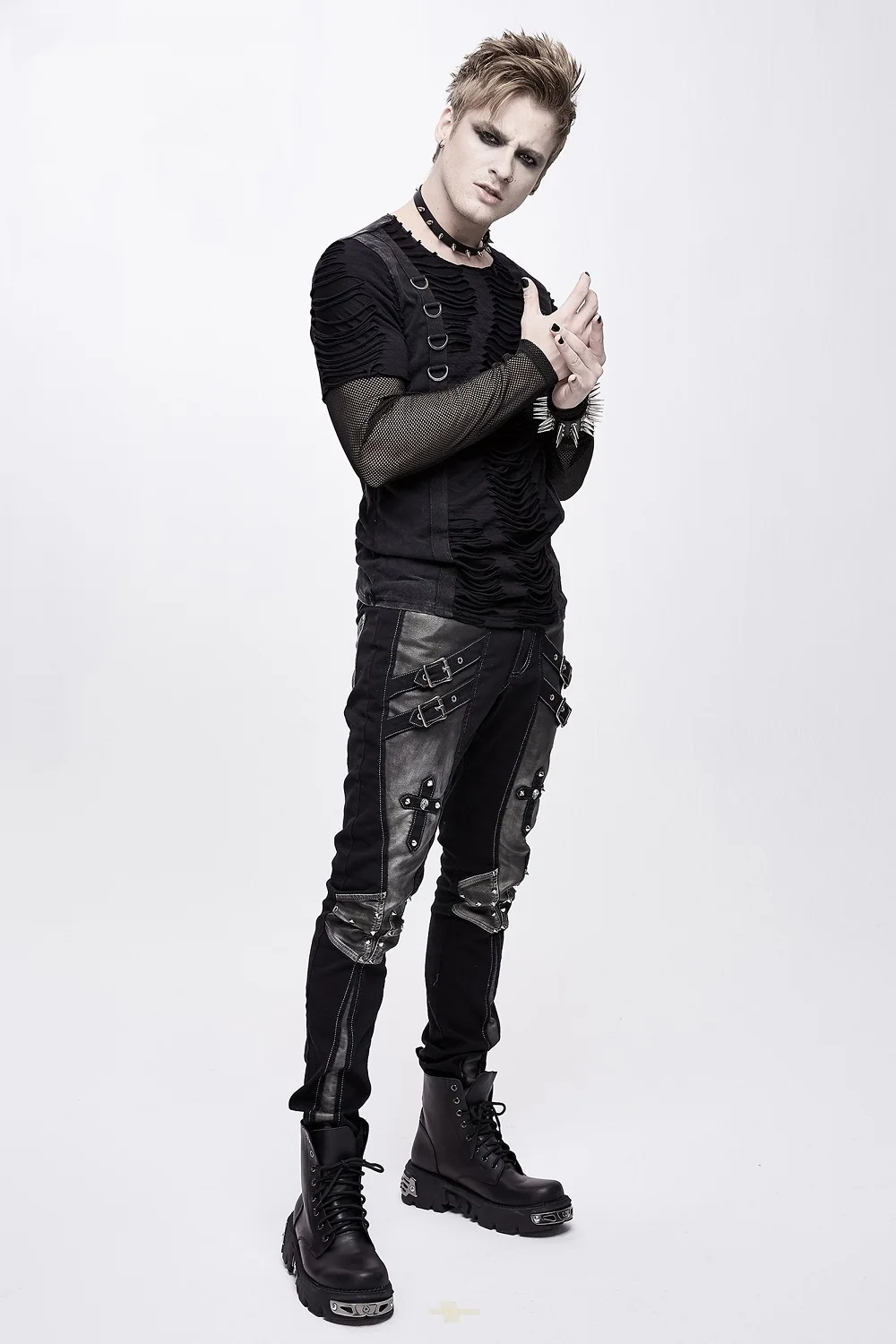 パンツ all damage devil black denim pants パンツ all damage devil