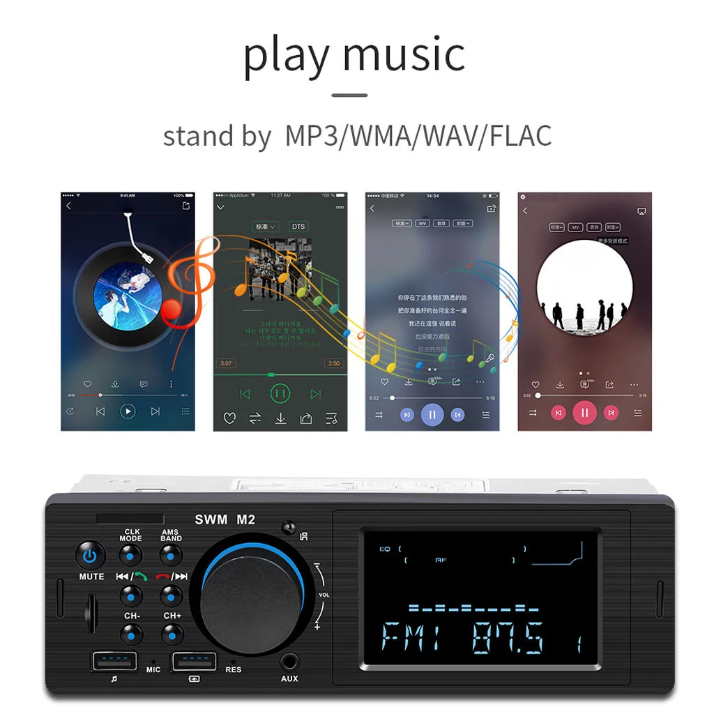 Автомобильный стерео Bluetooth 4,0 MP3 музыкальный плеер fm-передатчик модулятор Радио BT Dual USB быстрое зарядное устройство Автомобильный лодочный трактор Аксессуар# Ger
