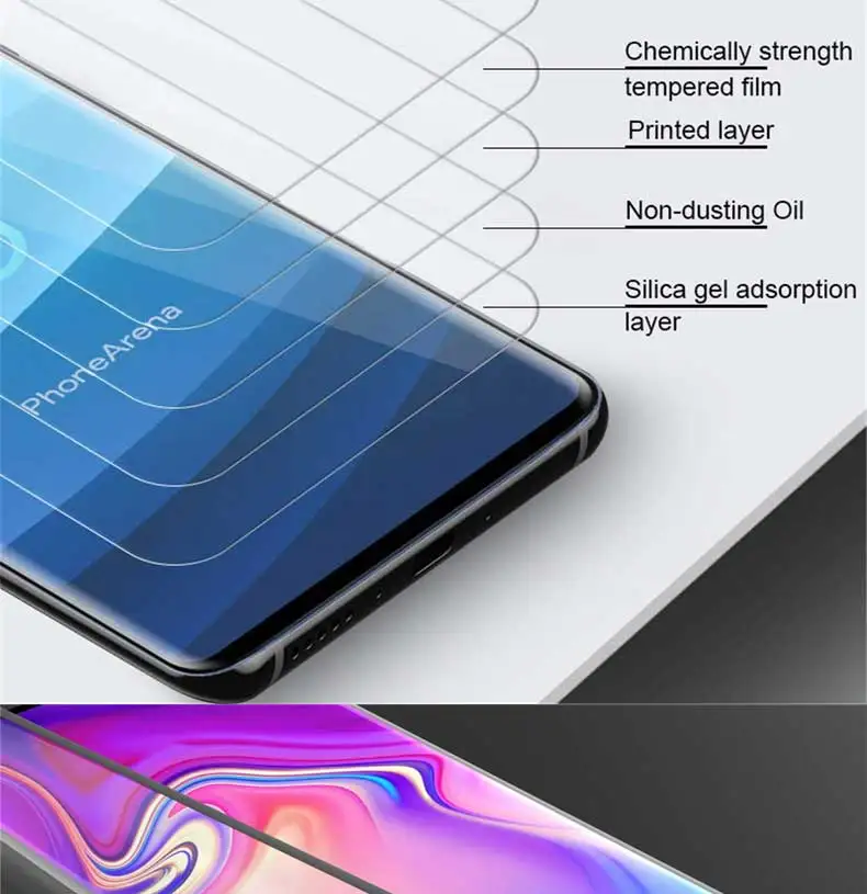 100D изогнутое закаленное стекло на samsung Galaxy S10 Plus S10E Note 10 Pro S10+ полноэкранное защитное стекло