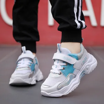 

SKHEK sports autumn 6 children boys 12 sports shoes 15 years old 10 kids 9 white black blue shoe sneakers for students