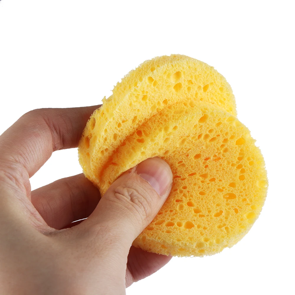

5 Pcs Facial Washing Sponge Face Care Natural Wood Pulp Sponge Cellulose Compress Cosmetic Puff Cleansing Makeup Remover Tools