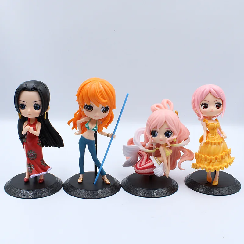 Игрушечные фигурки из ПВХ Nami Shirahoshi Rebecca Hancock 4 шт./лот 12-14 см украшения для торта