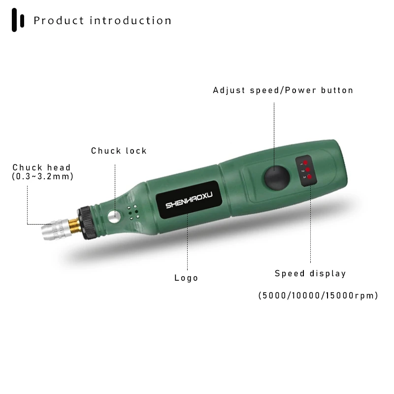 100V~240V Mini Electric Drill Power Tools Multifuctional Grinder Grinding Accessories Set 3 Speed Engraving Pen For Dremel 2